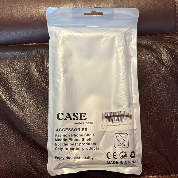 I phone 8 plus case, includes pop socket on back, Never opened - Picture 2 of 2